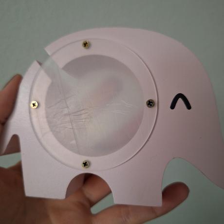 Drevena pokladnicka slonik, 