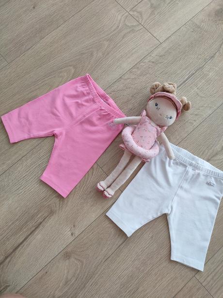 2x krátke legíny pre bábätko, veľ. 67, mayoral,68