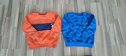 Mikiny f&f (2 ks modrá a oranžová), veľ. 110, f&f,110