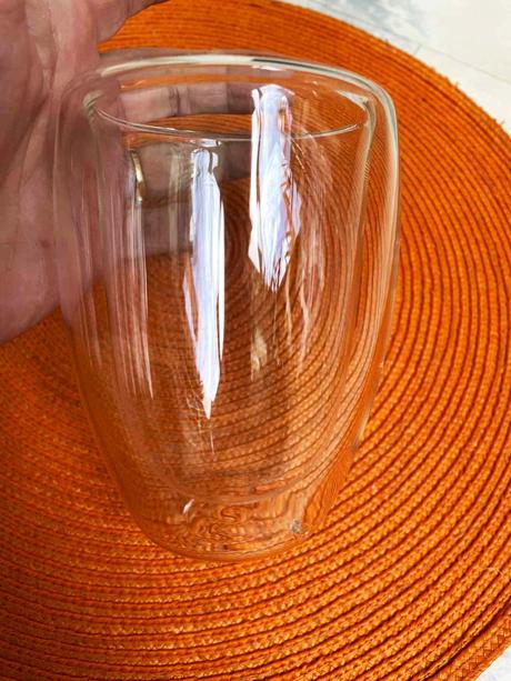 Dvojstenné sklenené termo poháre - 350 ml - 2 ks,