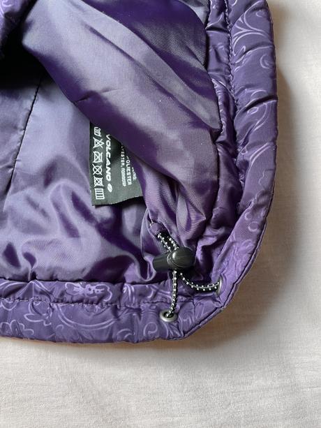 Fialová dámska zimná vetrovka volcano 38, m