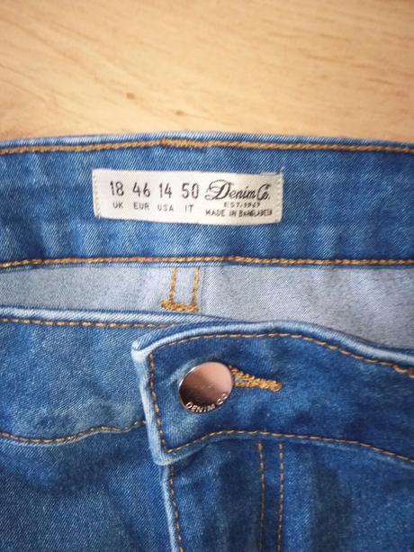 Super elasticke skinny, c. 46, denim,46