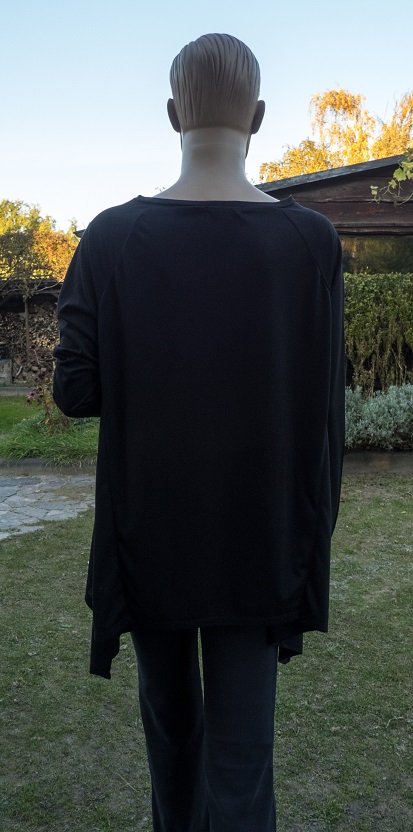 Čierna cik-cak tunika, l