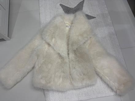 Biely kožuch s/m, m / s