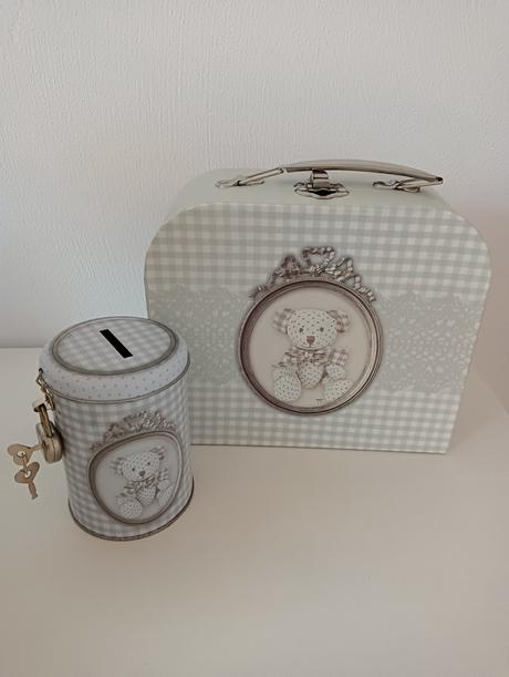 Set vintage kufrík s pokladničkou, 