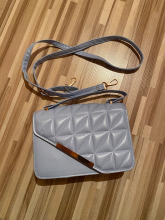 Nová svetlomodrá elegantná crossbody kabelka, 