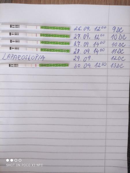 Výsledky z laparoskopie