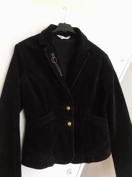 Manchesterové slim sako do pása, xs