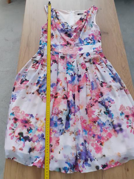 Kvetované šaty, orsay,36