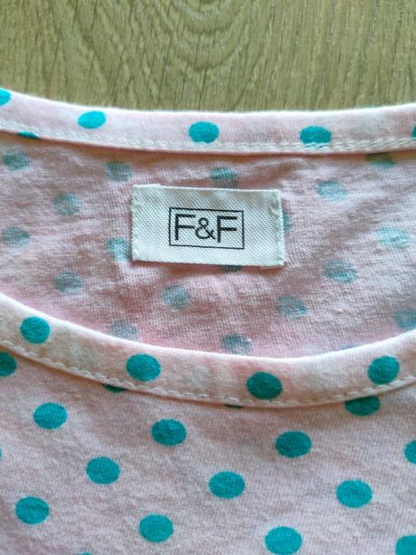 Dievčenské šaty zn. f&f, 6-7 r., veľ.122, f&f,122