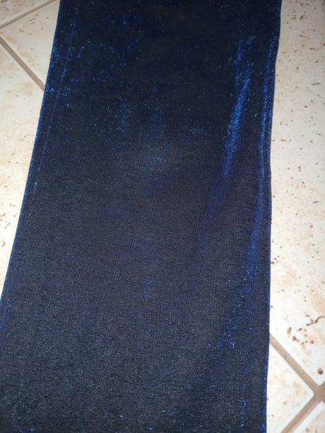 Tmavomodré trblietavé legíny, amisu,s