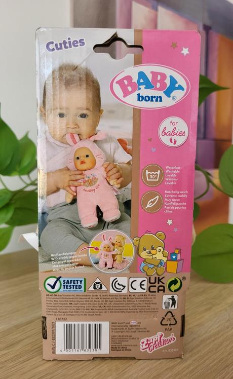 Plyšová bábika baby born for babies maznáčik, 