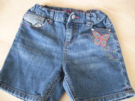 Dievčenské riflové kraťasky 104/110, 104