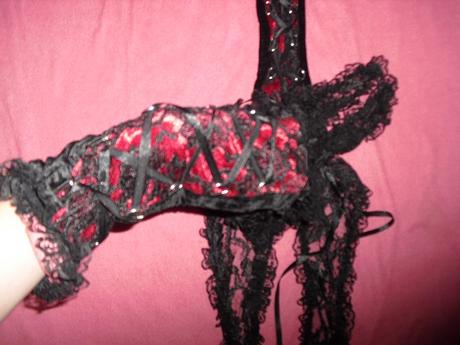 Goticke  metal luxusne korzetove rukavice, 