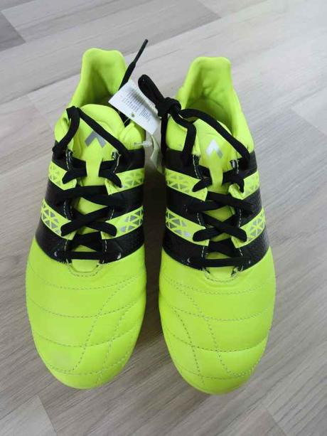 Kožené kopačky ace 16.3 fg j leath, adidas,38