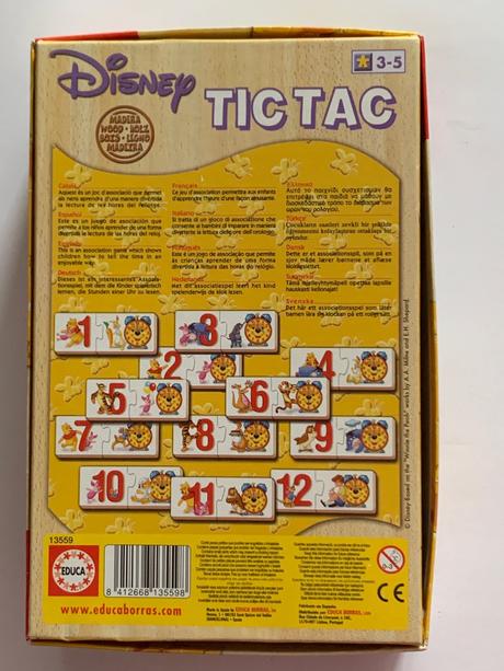 Disney drevená hra winnie the pooh tic tac educa, 