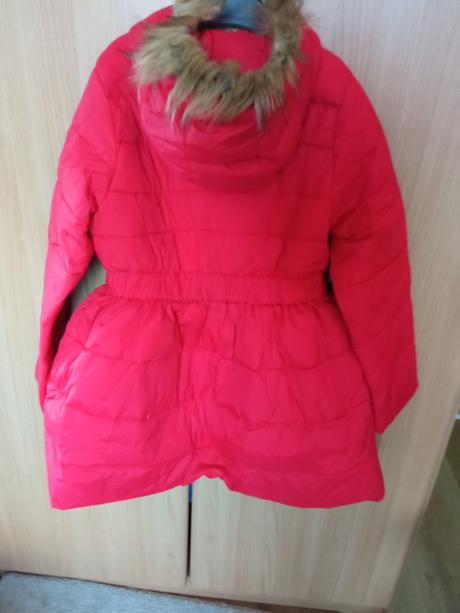 Predĺžená paperova bunda s kožušinkou, 128