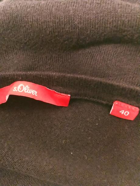 Dámsky tenký čierny pulóver, s.oliver l/xl, s.oliver,l