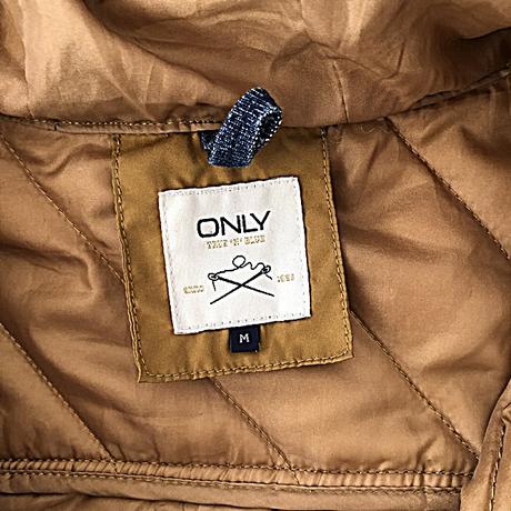 Damska hnedo-horčicova prešivana bunda only, only,m