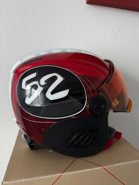 Lyžiarska prilba alpina carat visor, veľ. 51-55 cm, alpina sports,s