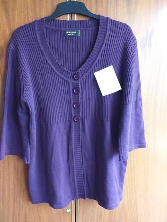 Sveter bordovofialový, xxl