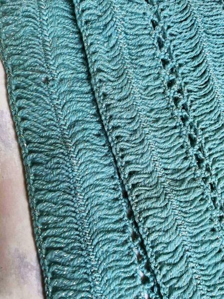 Vlnený prehoz/štóla na večerné šaty, 4xl