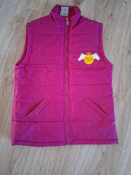 Ružová dievčenská vesta, 164