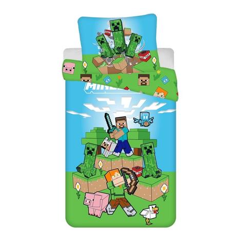 Obliečky minecraft outdoor mobs 140/200, 70/90, šírka (cm): 140,dĺžka (cm): 200