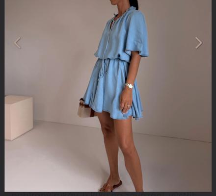 Košelové šaty denim, m