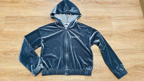 Semišivá krátka mikina, h&m,146