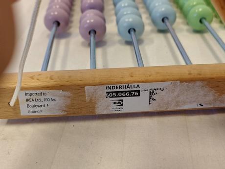 Veľké drevené počítadlo pastelové ikea underhålla,