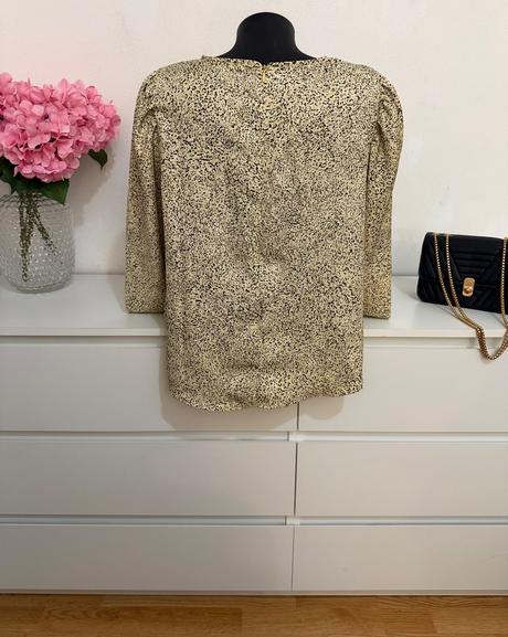 H&m - elegantná béžová blúzka, h&m,l