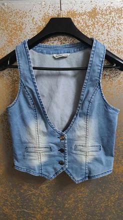 Damska riflova vesta red pepper, l