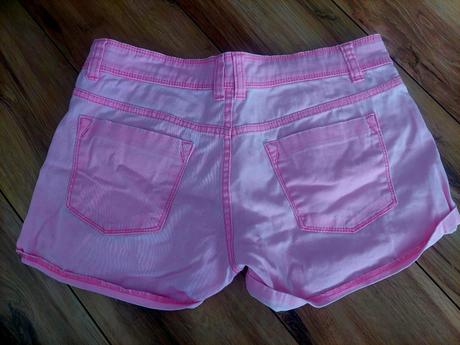 Neónové riflove šortky, terranova,m