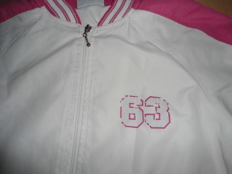 Bielo - ruzova tenka bunda, s