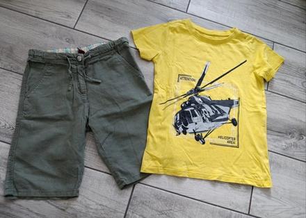 Kratasky -110/116 h&m + tricko, h&m,116