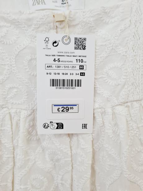 Šaty zara veľ.110, zara,110