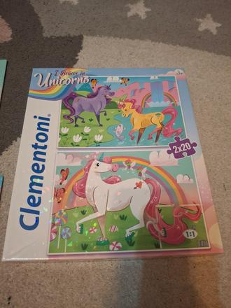 Puzzle 2x20 ks jednorozci,