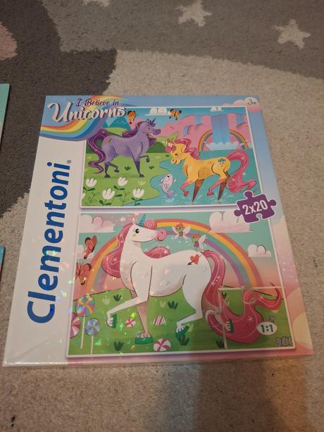 Puzzle 2x20 ks jednorozci,