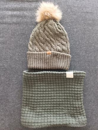 Čiapka + nákrčník, h&m,146