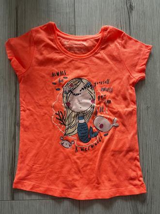 Lososové tričko s morskou vilou, primark,98
