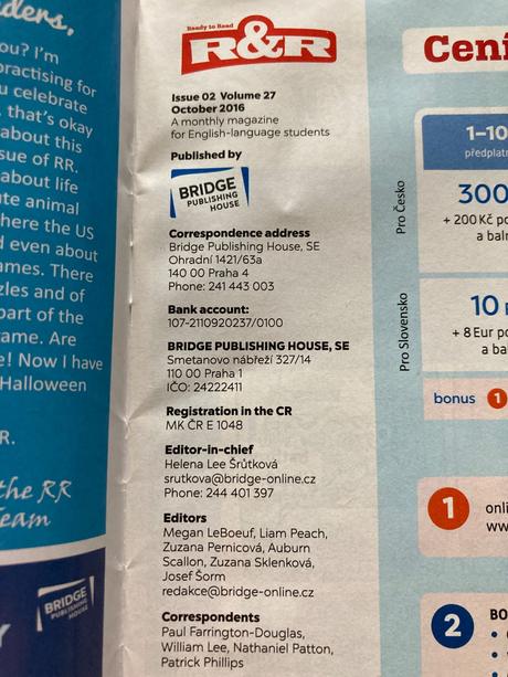 Anglický jazyk časopisy a cd,