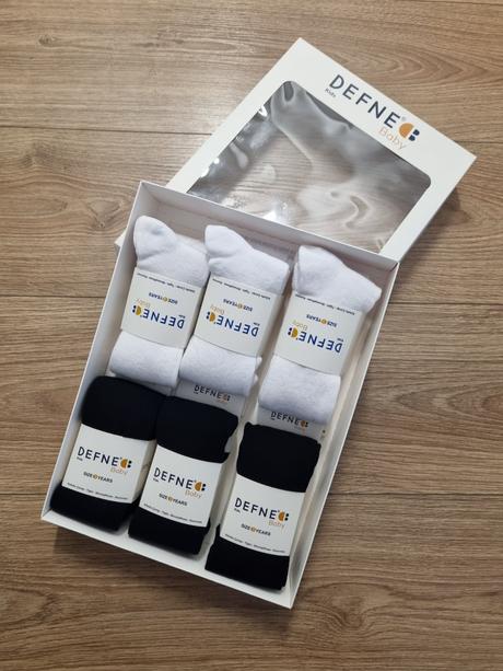 Jednofarebne pancusky black&white, 98 - 128