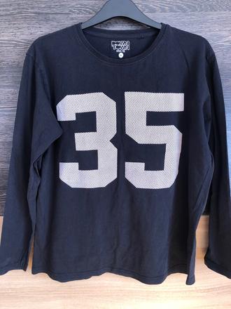 Cierne tricko s dlhym rukavom a cislom xl, xl