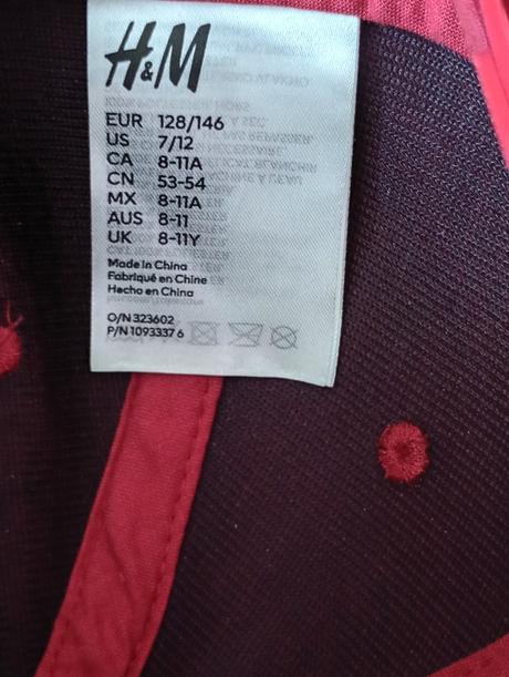 Štýlová šiltovka e-2x nosená, h&m,128