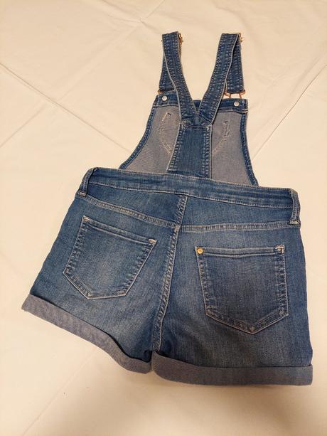 Rifľové šortky na traky, h&m,128