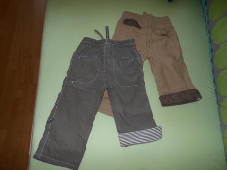 Podšité opičkové roll-up nohavice next 92/98, next,92