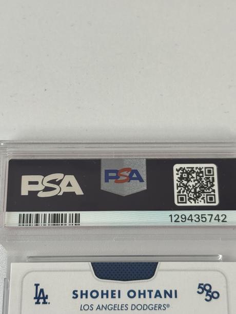 Kartička shohei ohtani psa, 