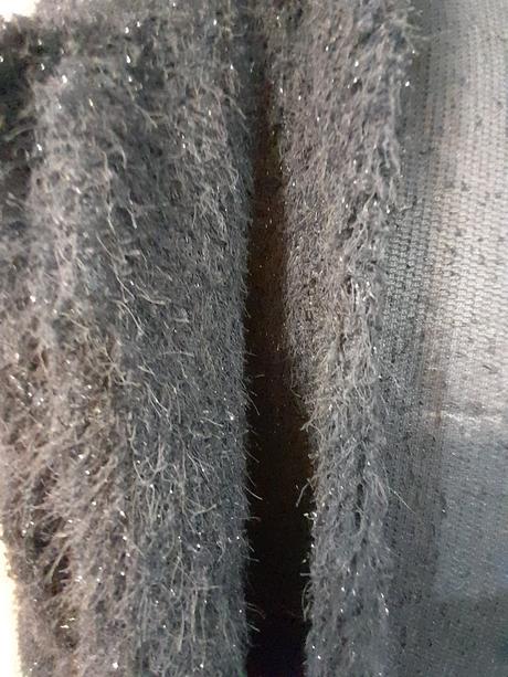 Kardigan/sveter tmavomodrý trblietavý, xl