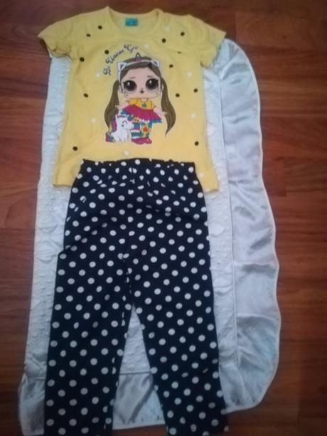 Tričko + trištvrťáky ve+. 128, 128